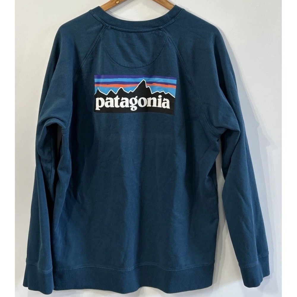 Mens Patagonia P6 Logo Organic Crewneck Sweatshirt Sz XL Regular Fit 39603 Clean